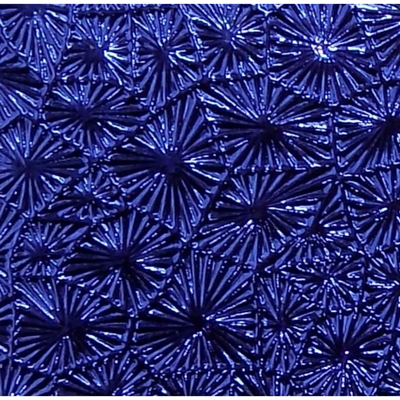 Pattern Fandango Leatherette w/ Fleece Backing Royal Blue