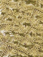 Pattern Fandango Leatherette w/ Fleece Backing Gold