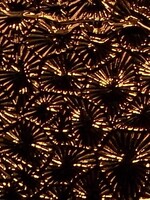 Pattern Fandango Leatherette w/ Fleece Backing Copper