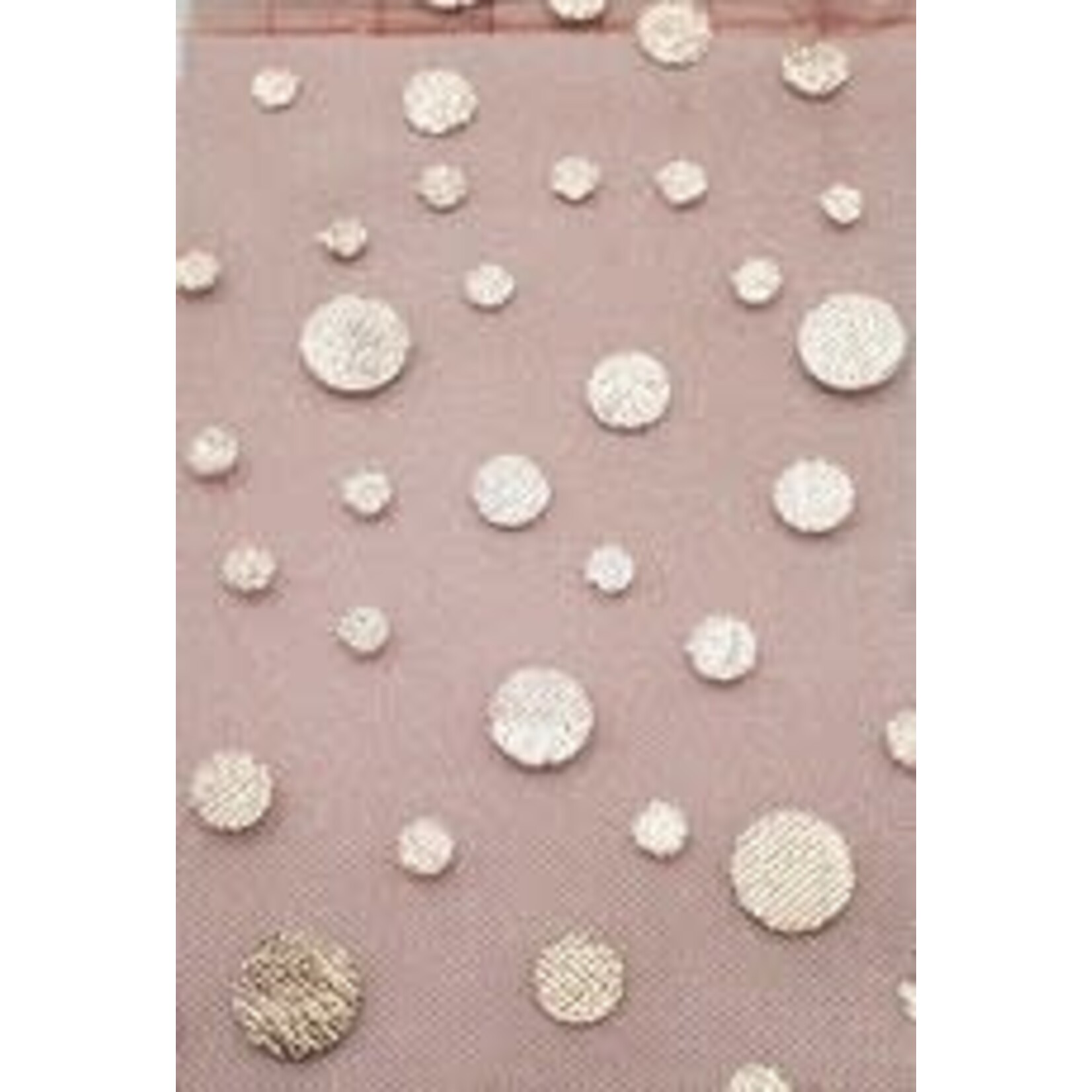 Foil Patterned Organdy 54-60 Inches Rose Gold on Rose Gold