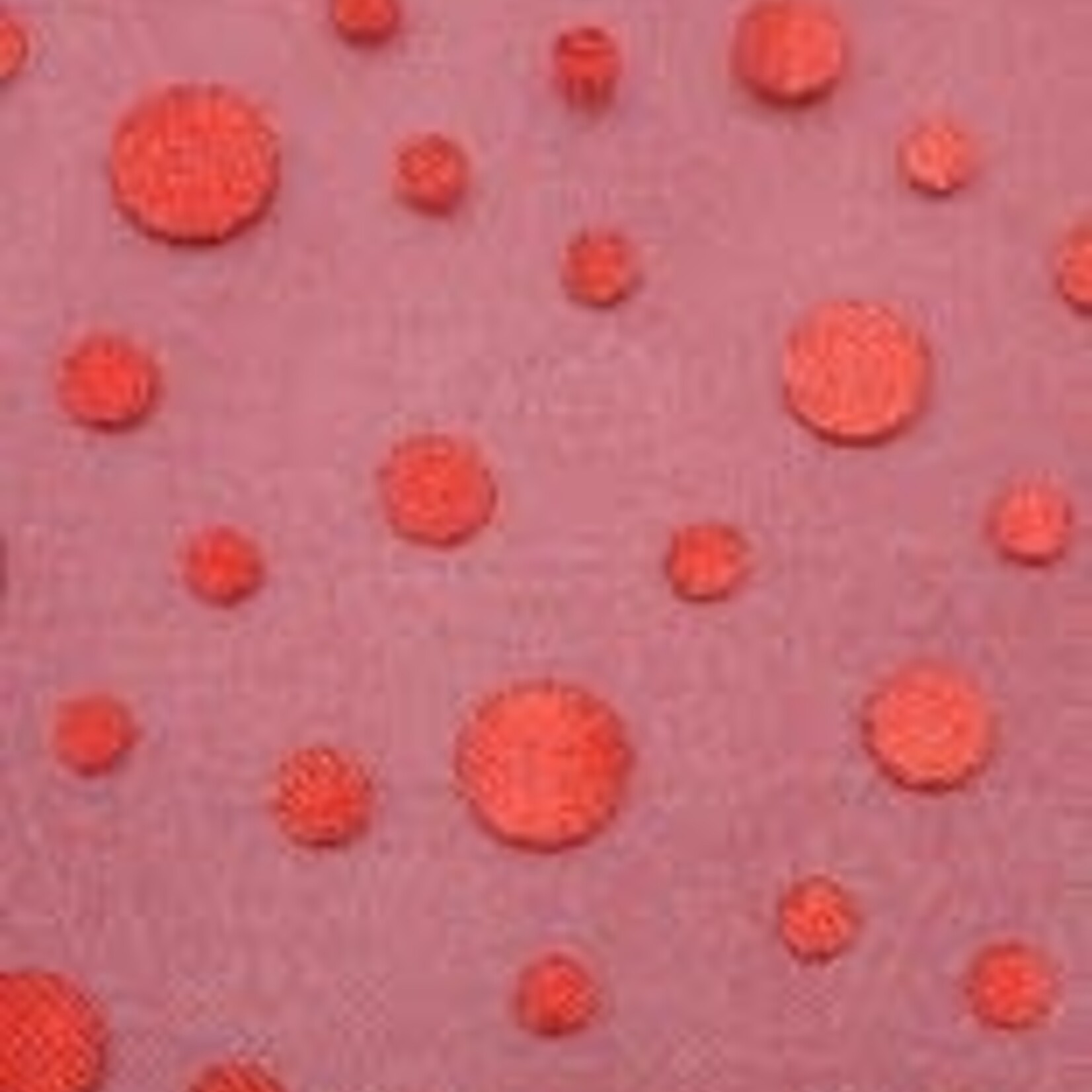 Foil Patterned Organdy 54-60 Inches Red on Red