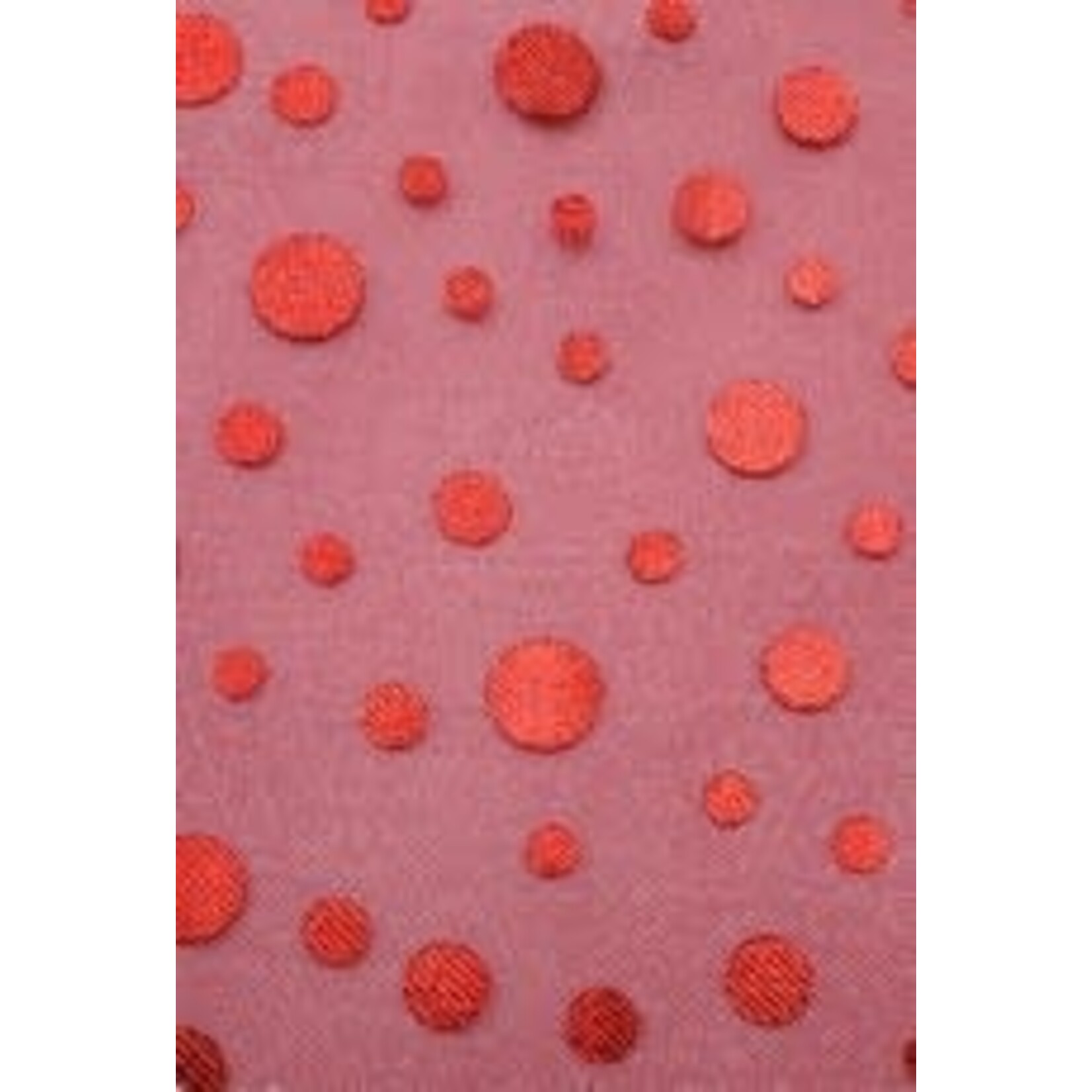 Foil Patterned Organdy 54-60 Inches Red on Red