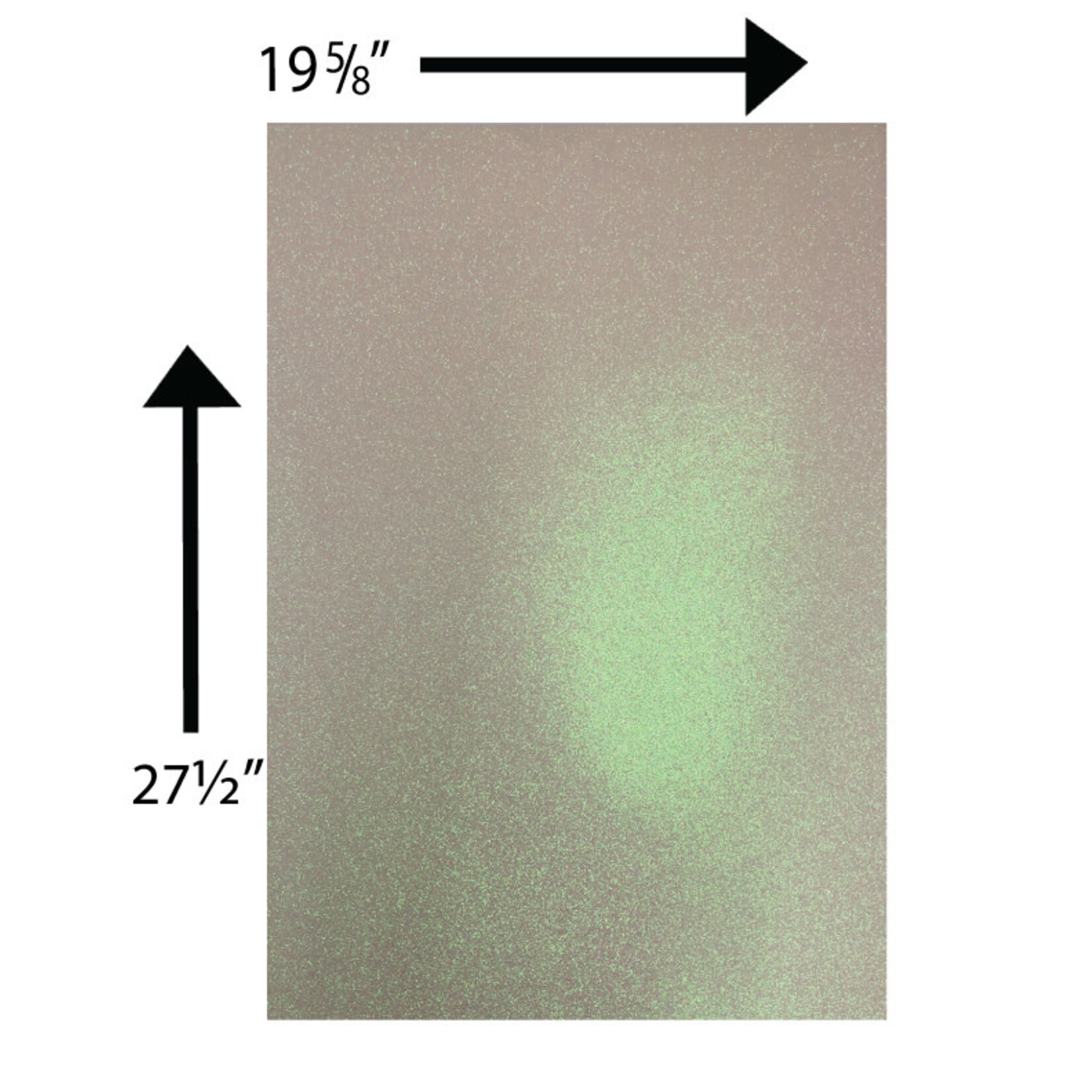 Glitter Card Stock 360 GSM 19 5/8 x 27 1/2 Inches White Iridescent