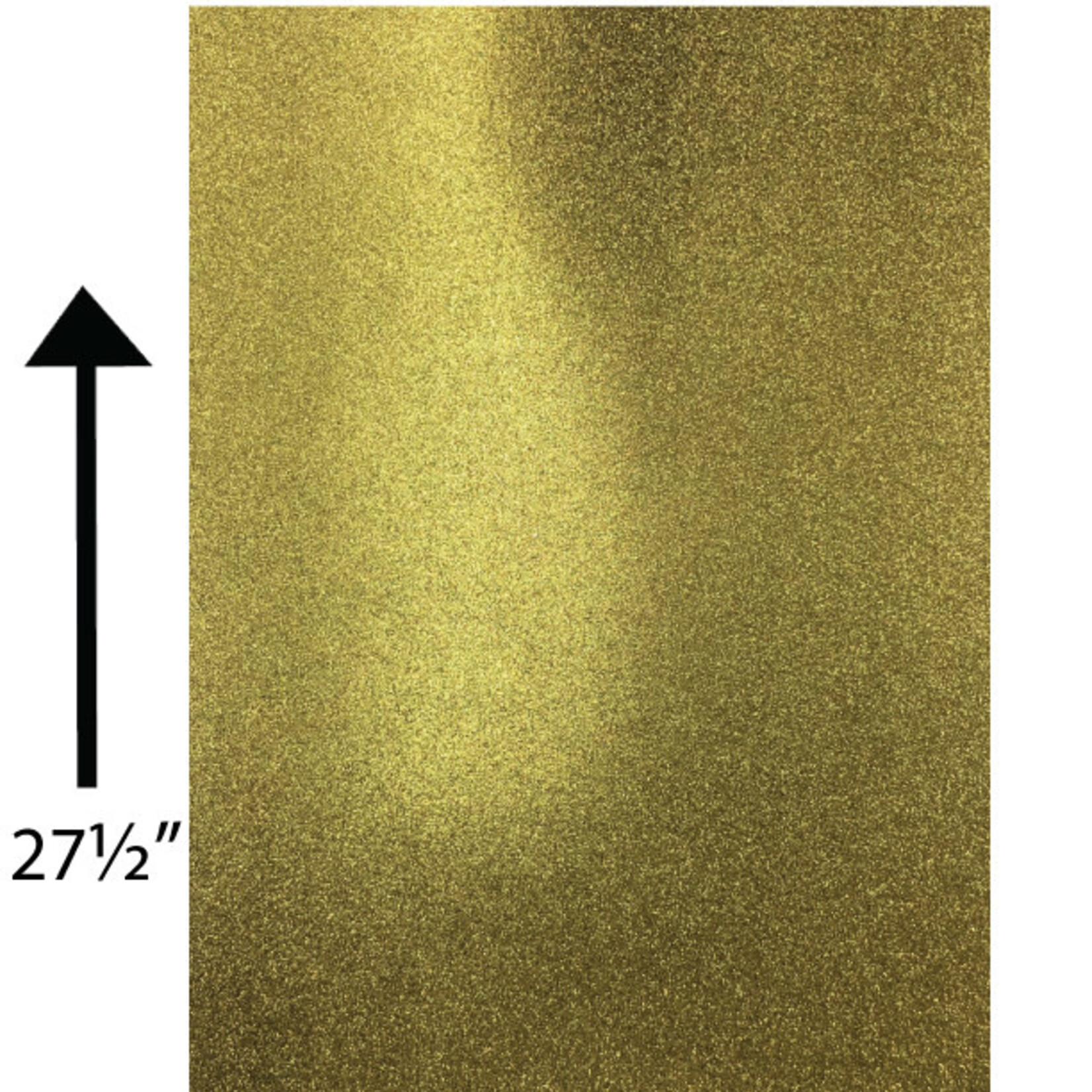 Glitter Card Stock 360 GSM 19 5/8 x 27 1/2 Inches Dark Gold