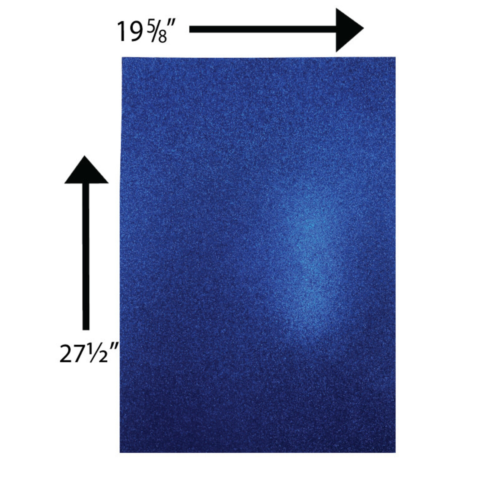 Glitter Card Stock 360 GSM 19 5/8 x 27 1/2 Inches Dark Blue