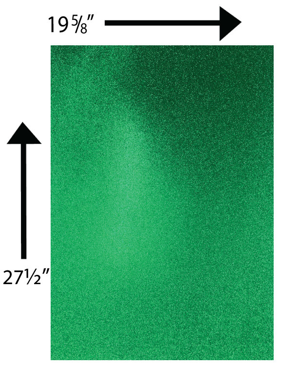 Glitter Card Stock 360 GSM 19 5/8 x 27 1/2 Inches Green Samaroo's Limited