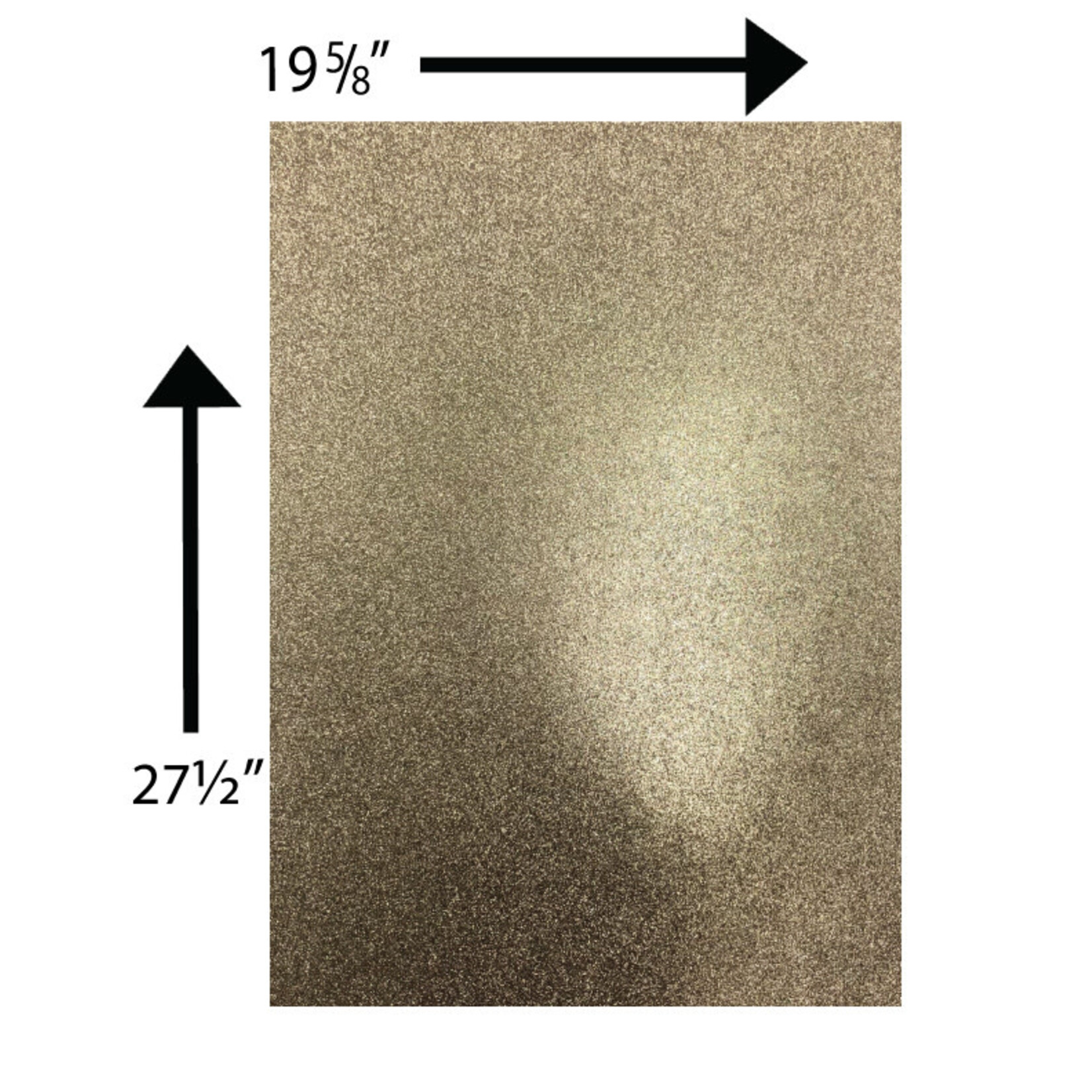 Glitter Card Stock 360 GSM 19 5/8 x 27 1/2 Inches Light Gold