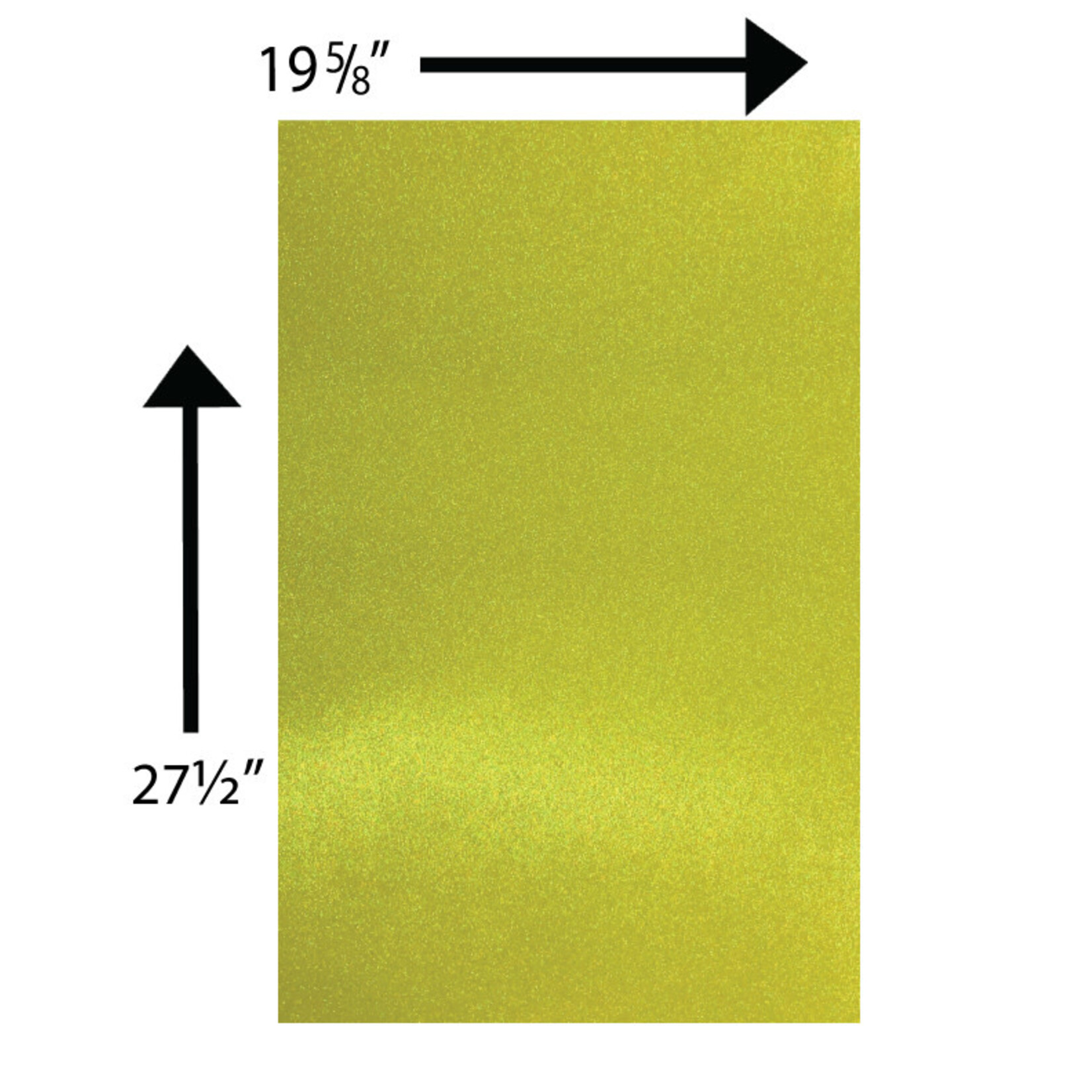 Glitter Card Stock 360 GSM 19 5/8 x 27 1/2 Inches Yellow