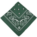 Bandana Paisley Patterned Hunter Green