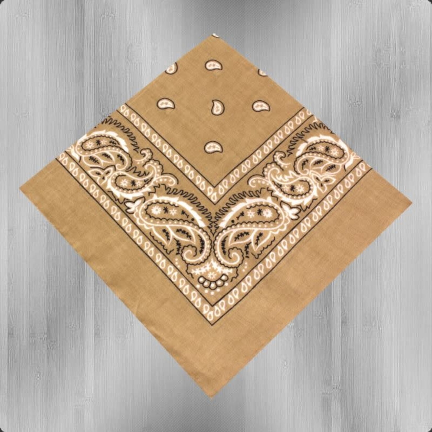 Bandana Paisley Patterned Khaki