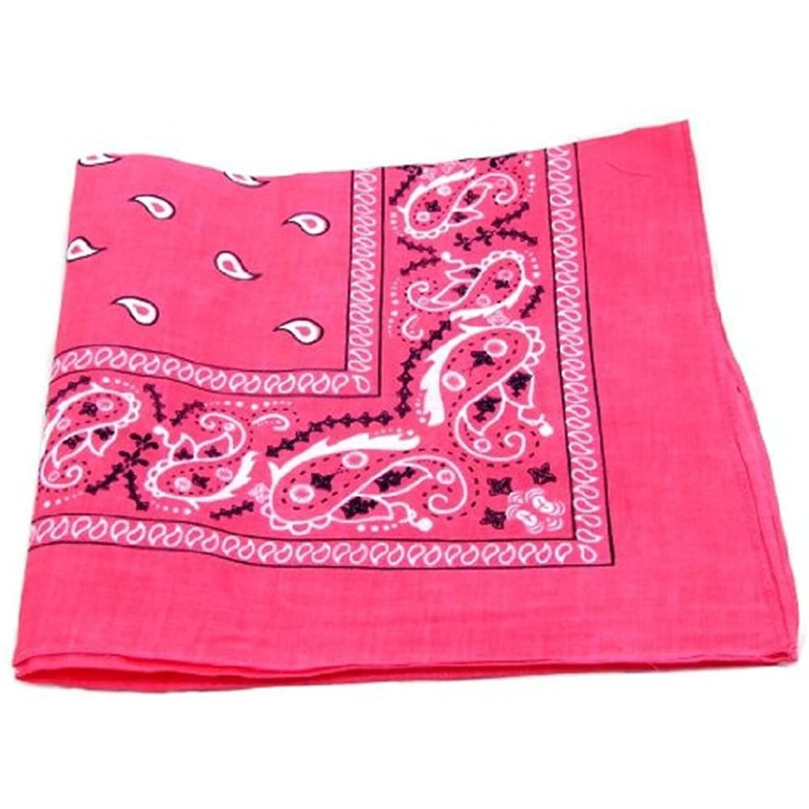 Bandana Paisley Patterned Fuchsia