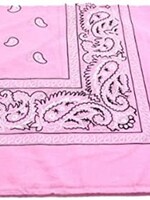 Bandana Paisley Patterned Light Pink