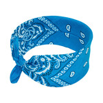 Bandana Paisley Patterned Turquoise Blue