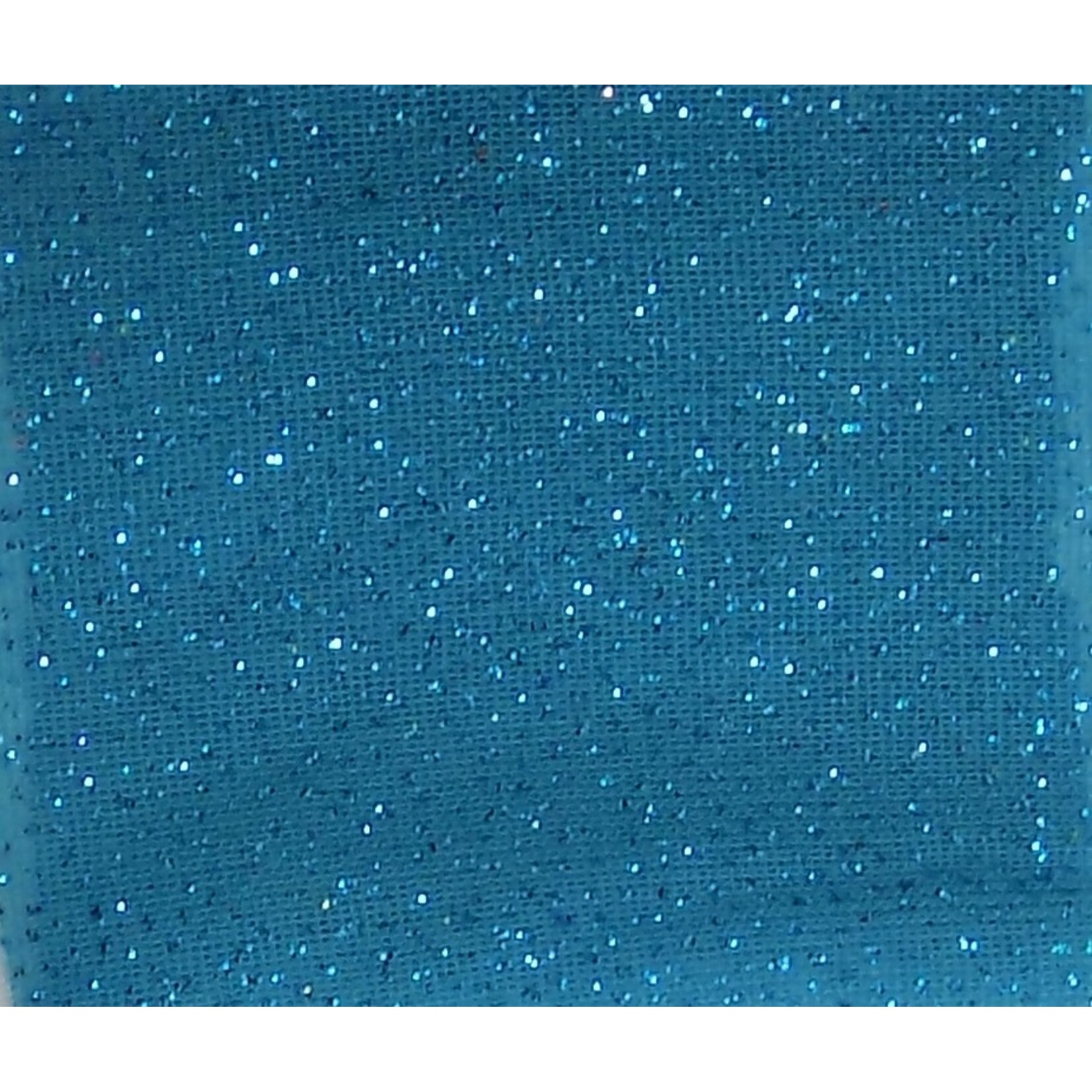 Shimmer Fabric 1way Stretch Plain Turquoise