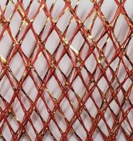 Shiny Diamond Netting 58-60 Inches Red