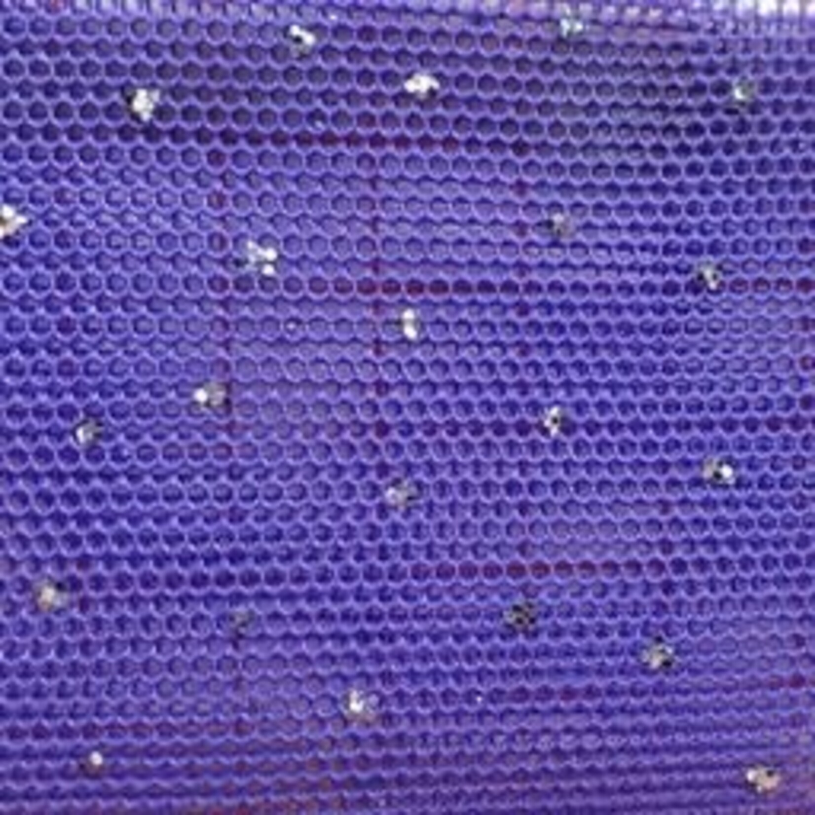 Glitter Stretch Mesh (Silver) Deep Purple