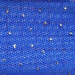 Glitter Stretch Mesh (Gold) Royal Blue