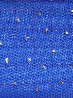 Glitter Stretch Mesh (Gold) Royal Blue