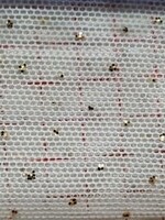 Glitter Stretch Mesh (Gold) Silver