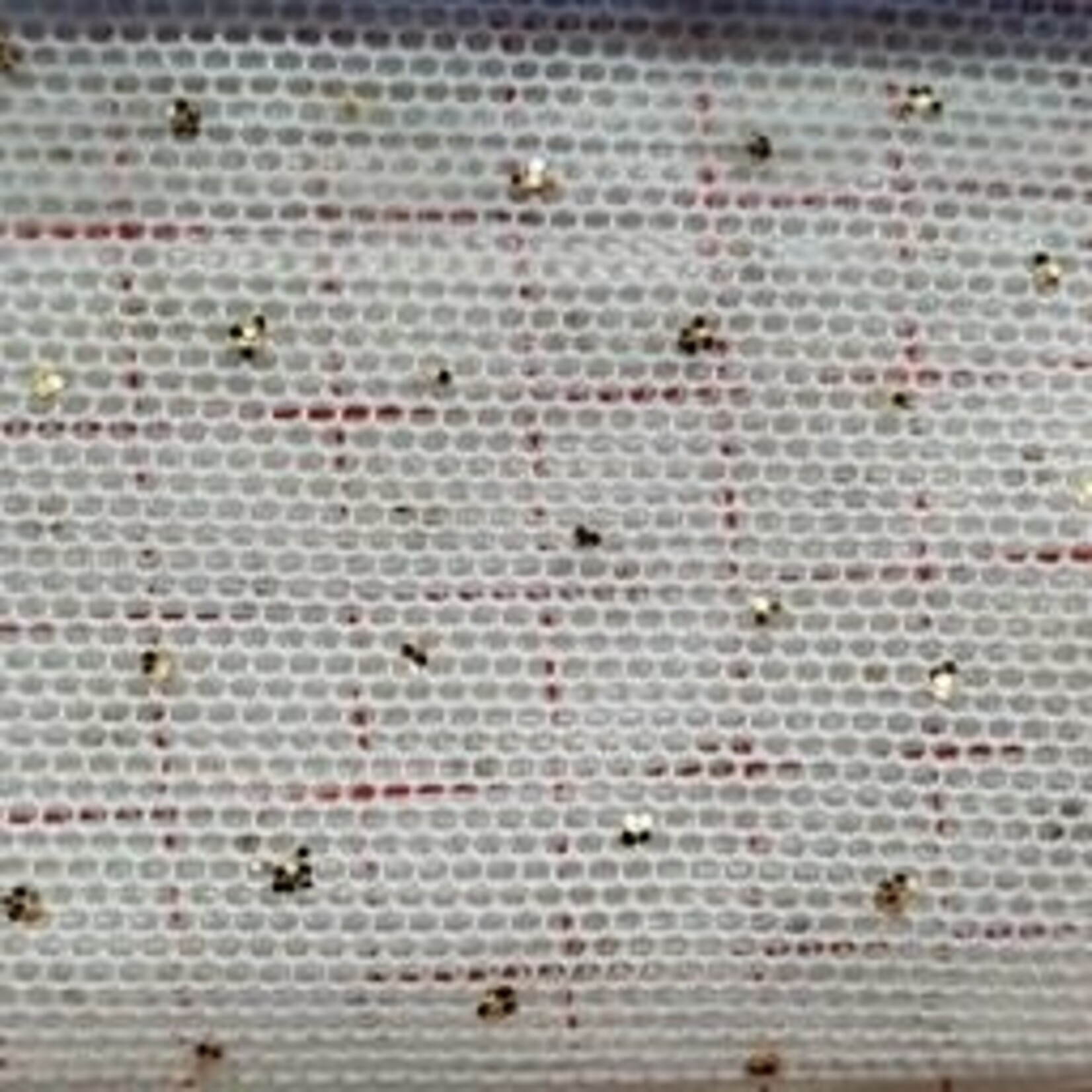 Glitter Stretch Mesh (Gold) Silver