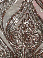 Glitzy Mesh  Gold on Nude