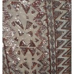 Glitzy Mesh  Rose Gold on Mocha