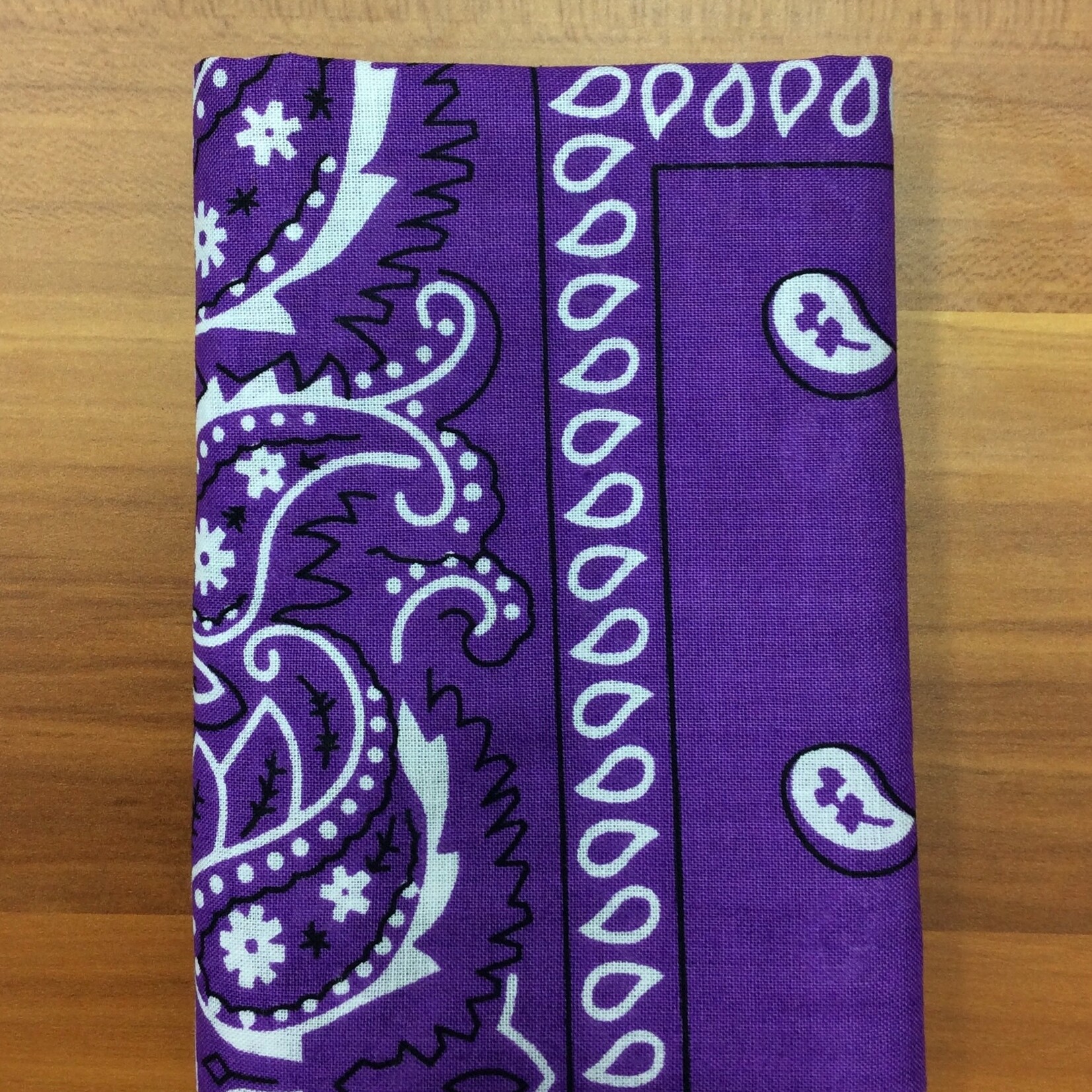 Bandana Paisley Patterned Purple