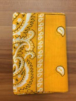 Bandana Paisley Patterned Mustard