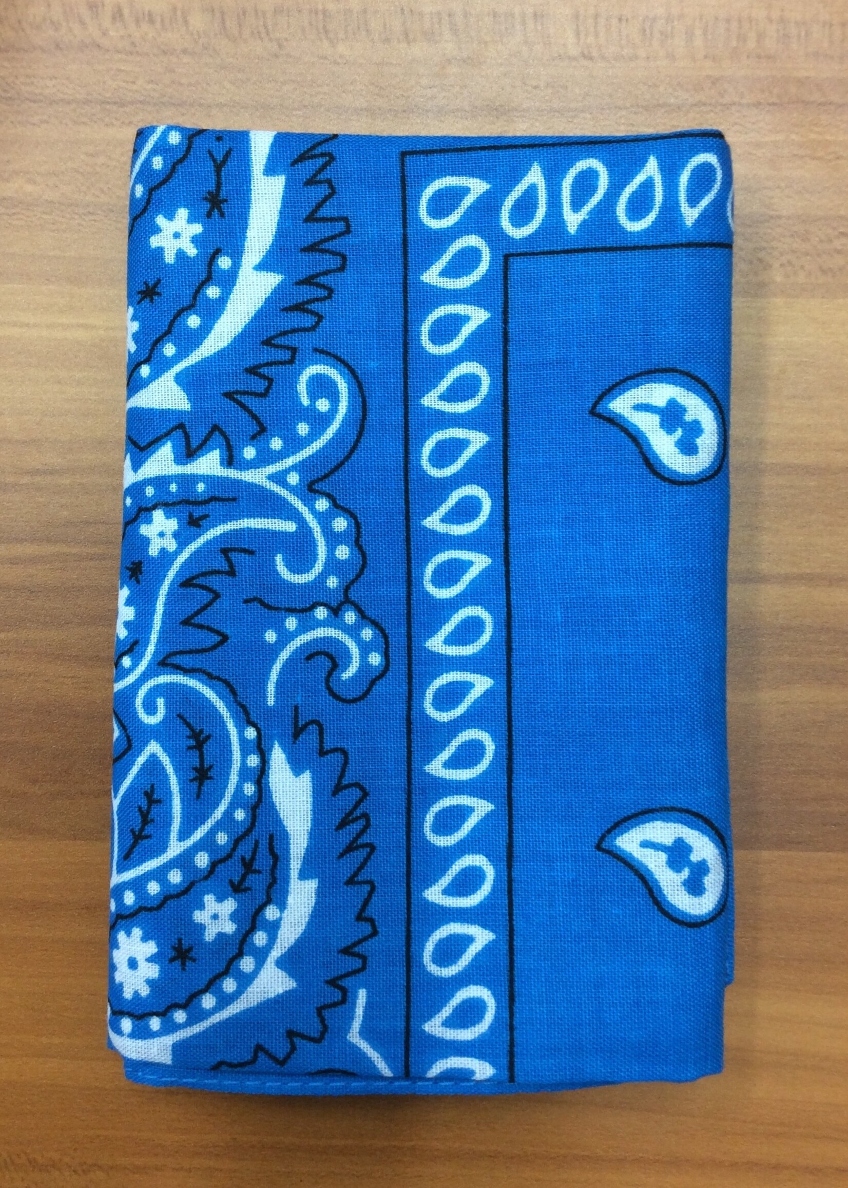 Bandana Paisley Patterned Turquoise Blue