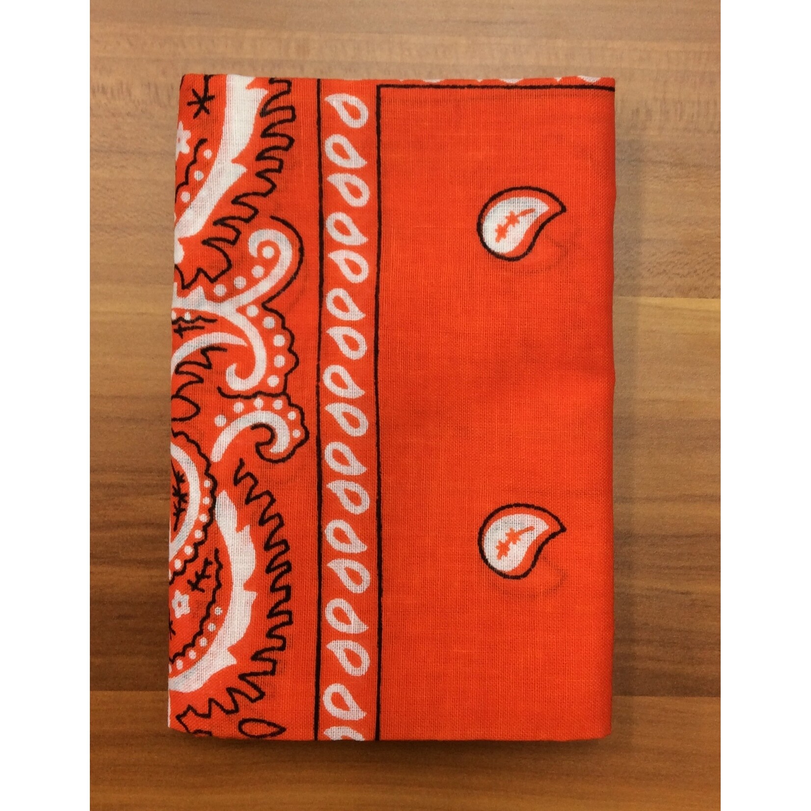 Bandana Paisley Patterned Orange