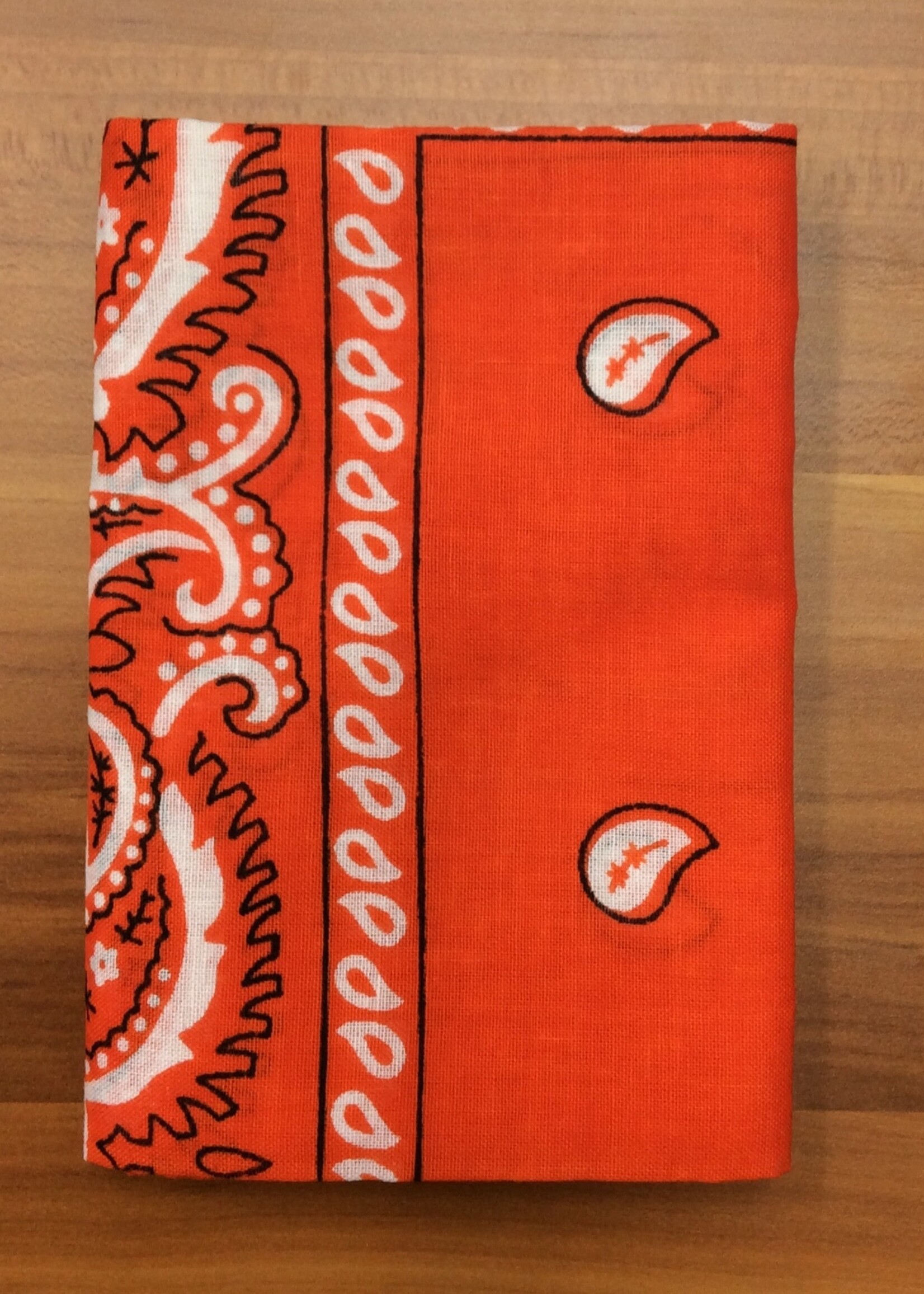 Bandana Paisley Patterned Orange