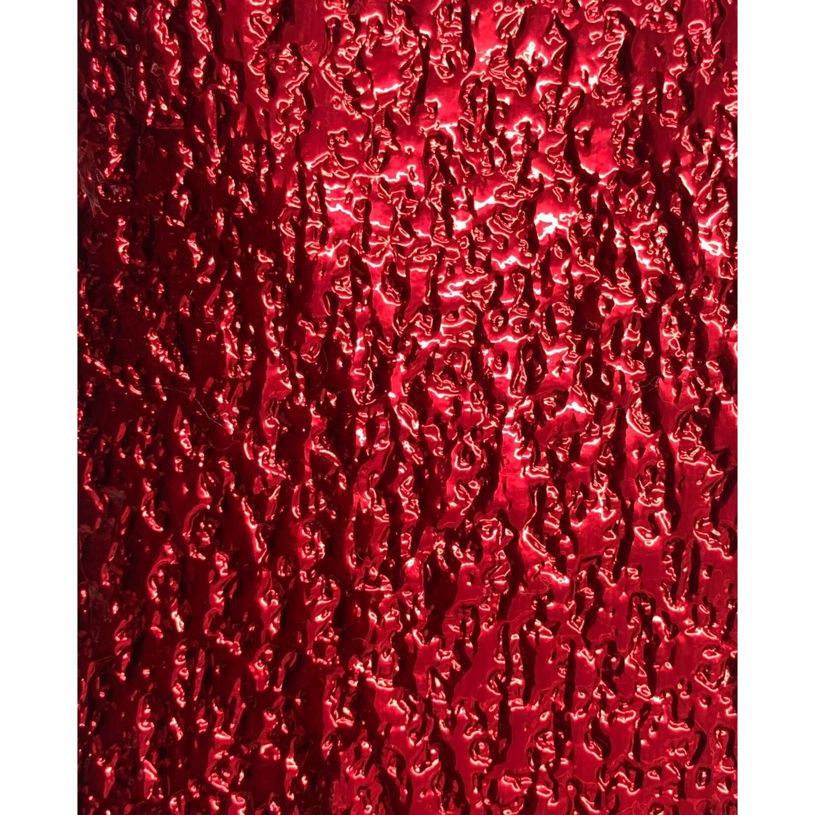 Pattern Nugget Leatherette with Fleece Backing Red