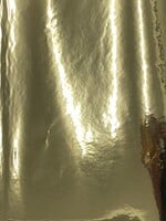 Smooth Leatherette with Fleece Backing Gold