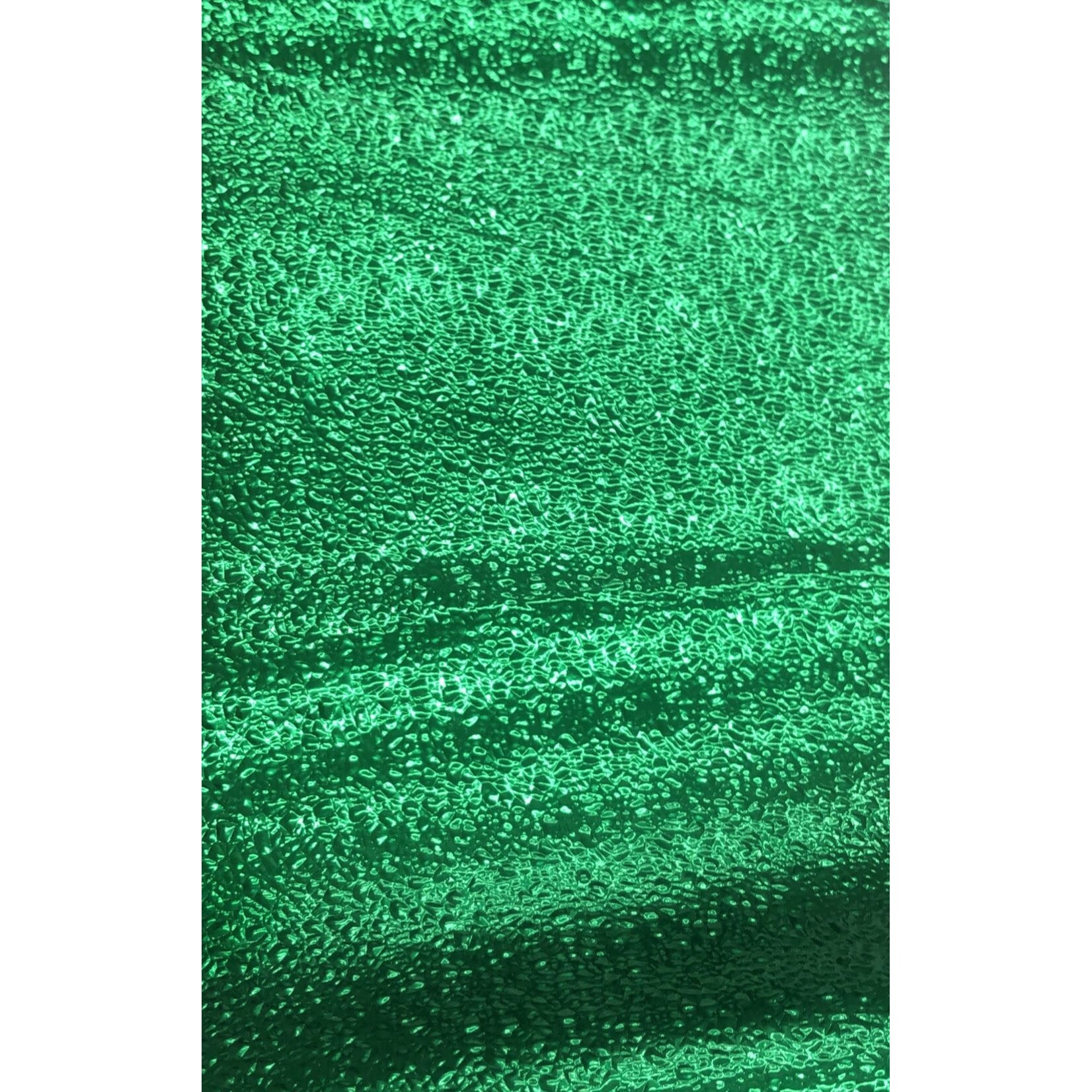 Pattern Cracked Ice Leatherette with Fleece Backing Green