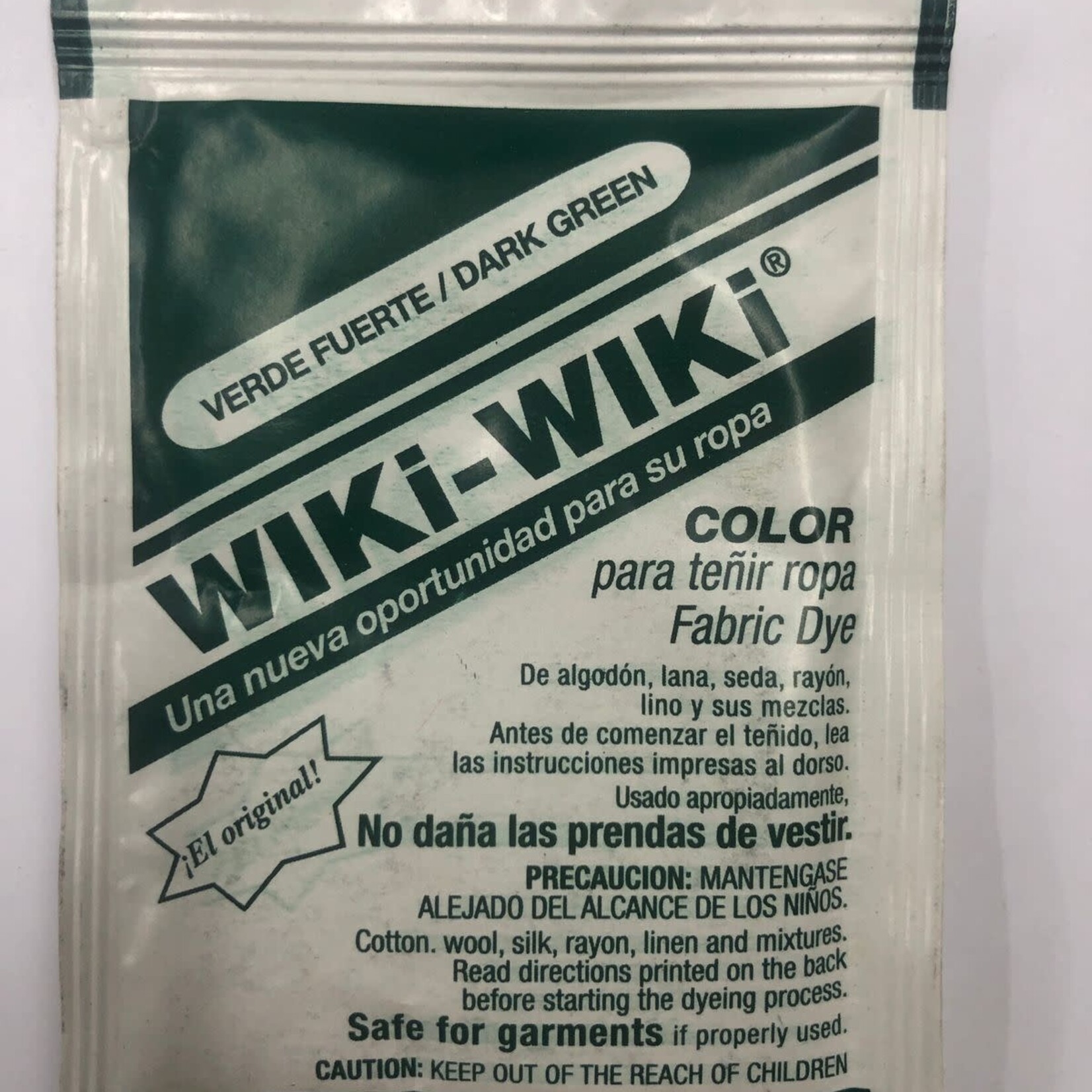 Wiki-Wiki Fabric Dye Dark Green(Verde Fuerte)