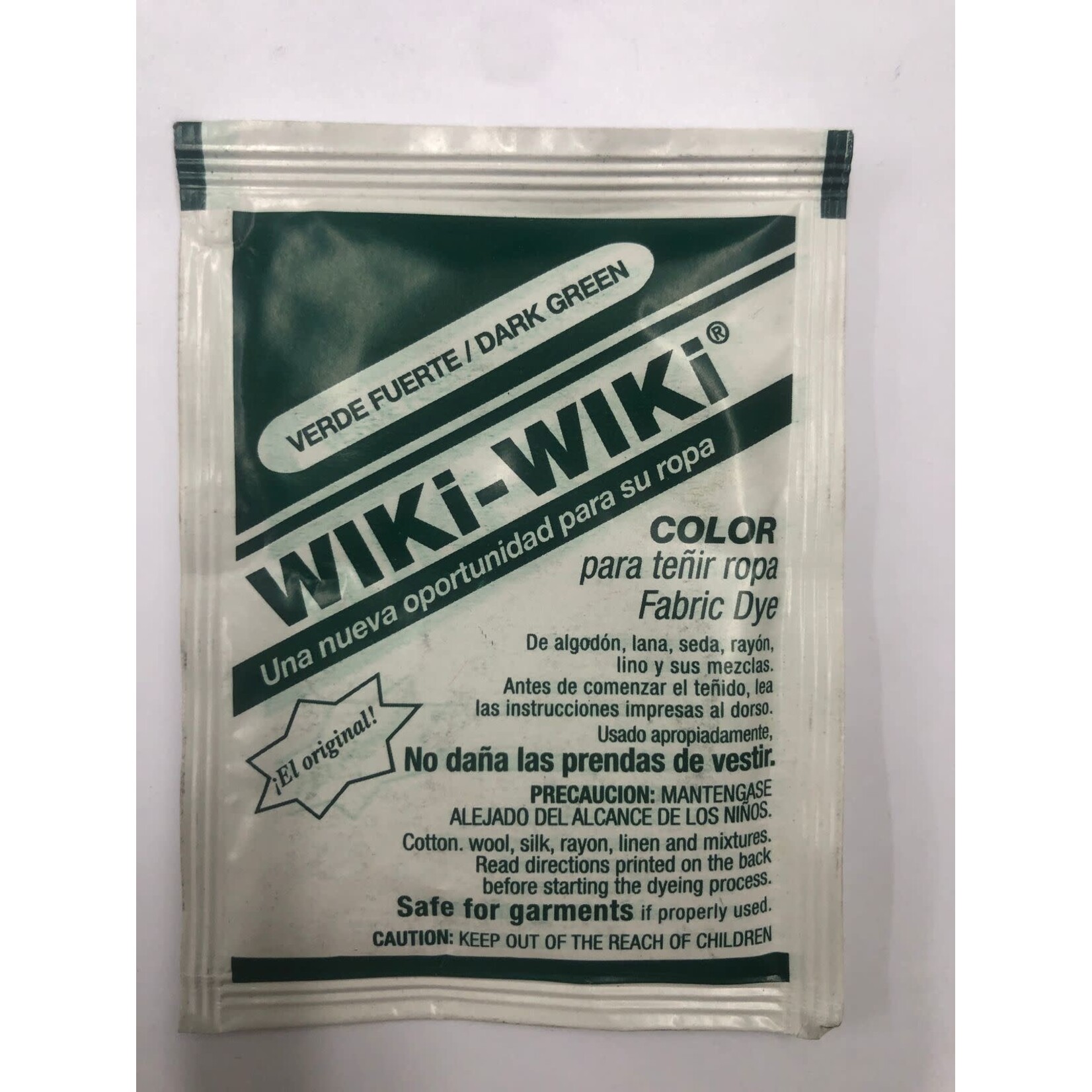 Wiki-Wiki Fabric Dye Dark Green(Verde Fuerte)