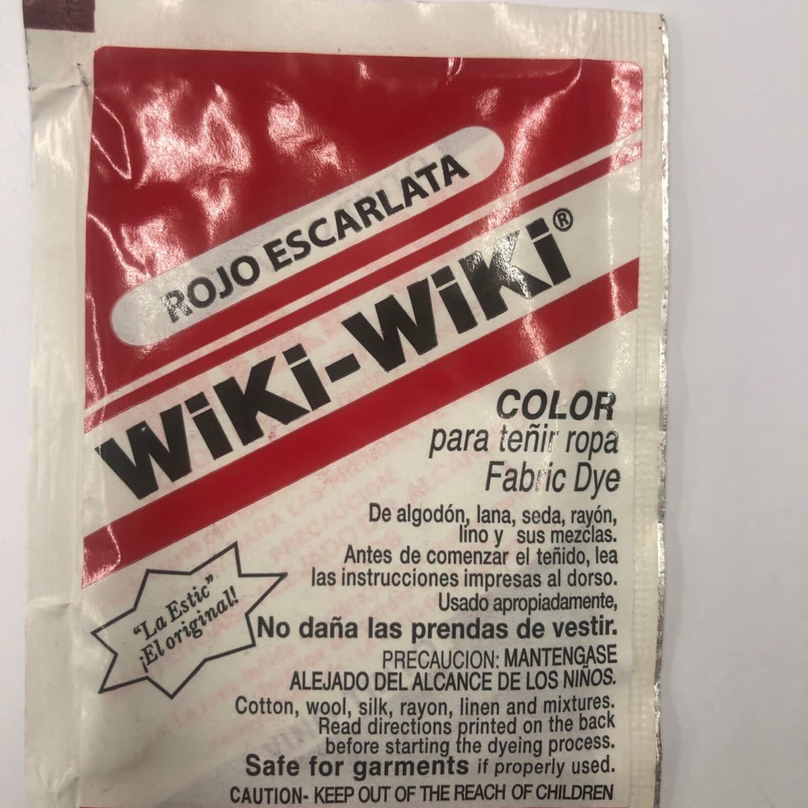 Wiki-Wiki Fabric Dye Scarlet Red