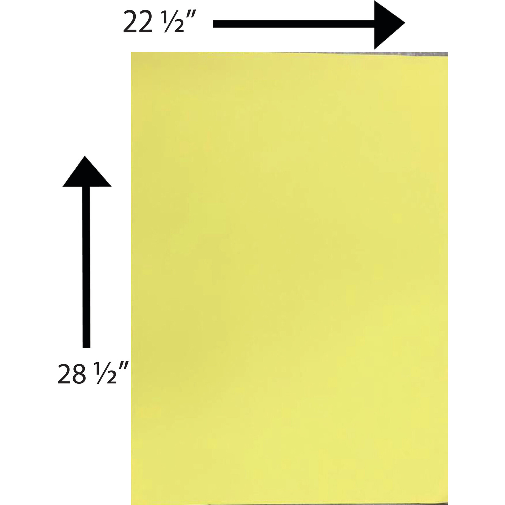 Bristol Board 240 GSM 22.5 x 28.5 Inches Yellow