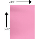 Bristol Board 240 GSM 22.5 x 28.5 Inches Pink