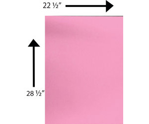 Bristol Board 240 GSM 22.5 x 28.5 Inches Pink - Samaroo's Limited