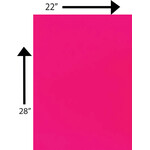 Bristol Board 185GSM 22 x 28 Inches Fluorescent Pink