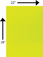 Bristol Board 185GSM 22 x 28 Inches Fluorescent Yellow