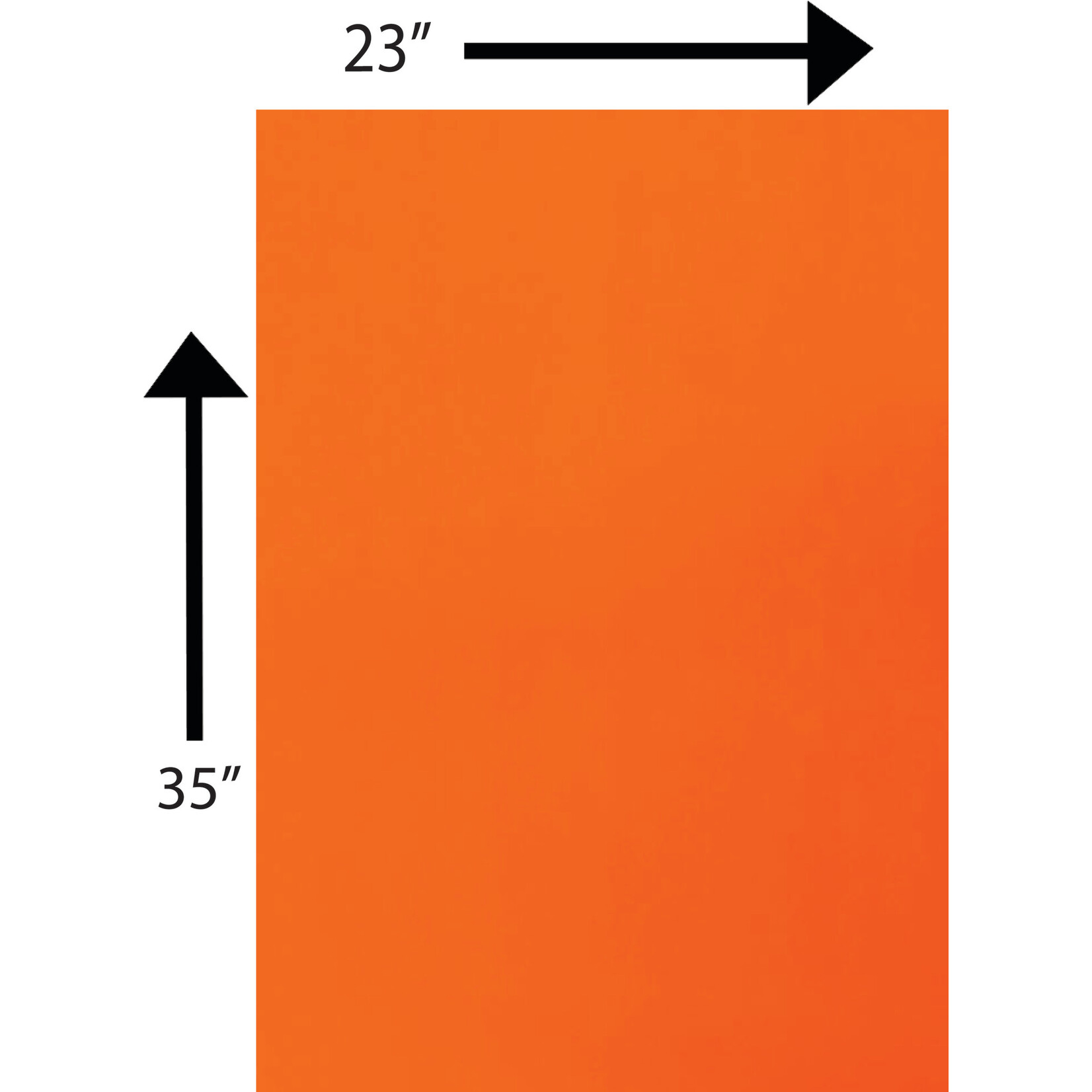 Bristol Board 176GSM 23 x 35 Inches Orange