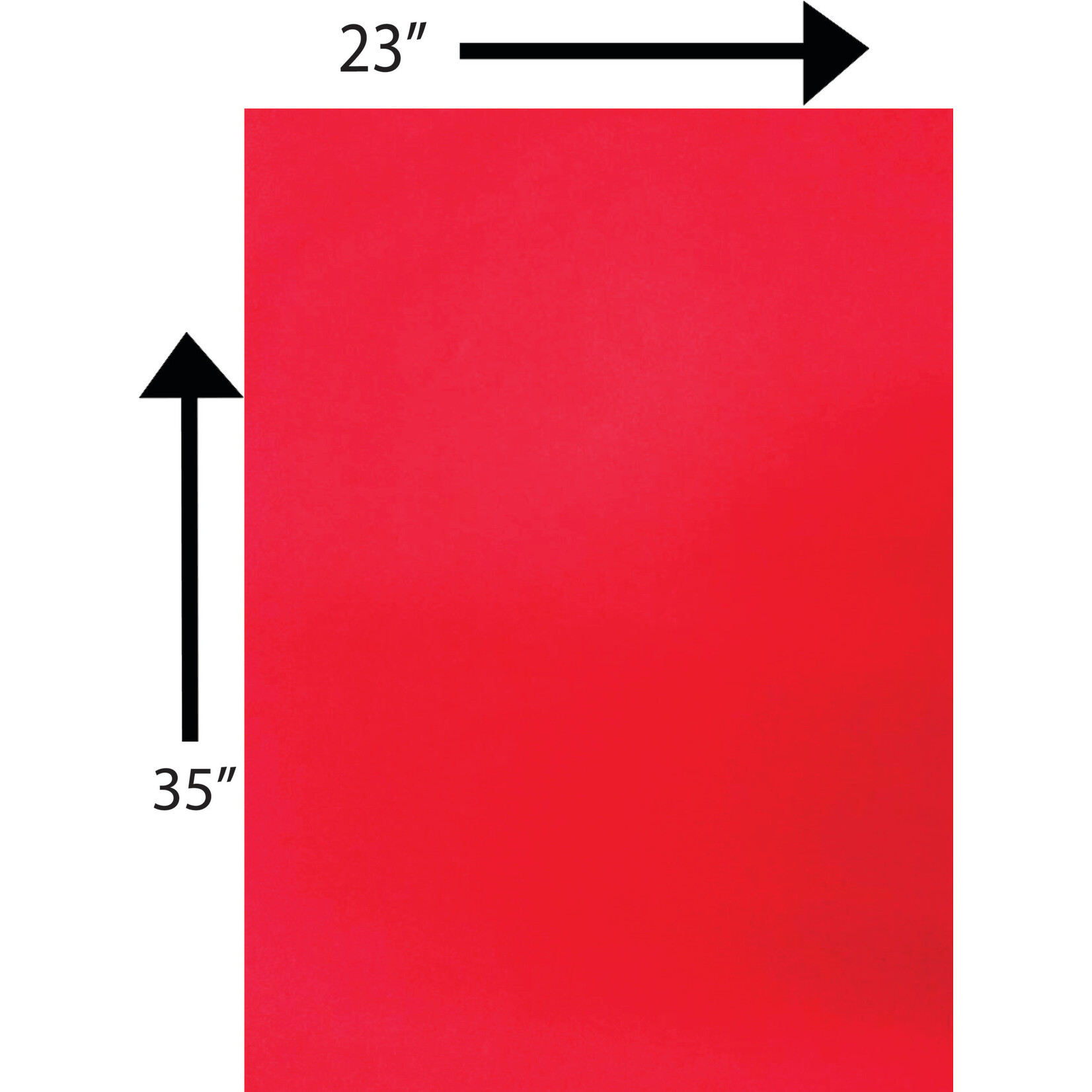 Bristol Board 176GSM / 180GSM 23 x 35 Inches Red