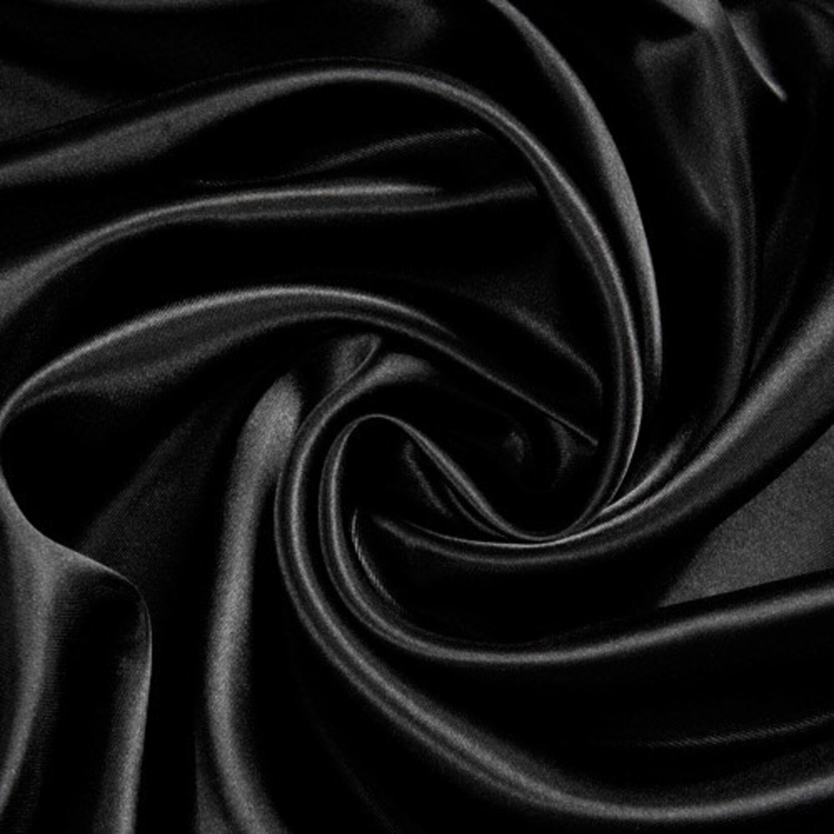 Satin Polyester 58 - 60 Inches  Black