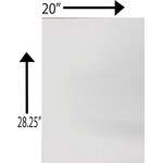 Stag blank 8Ply 20 x 28.25 Inches White