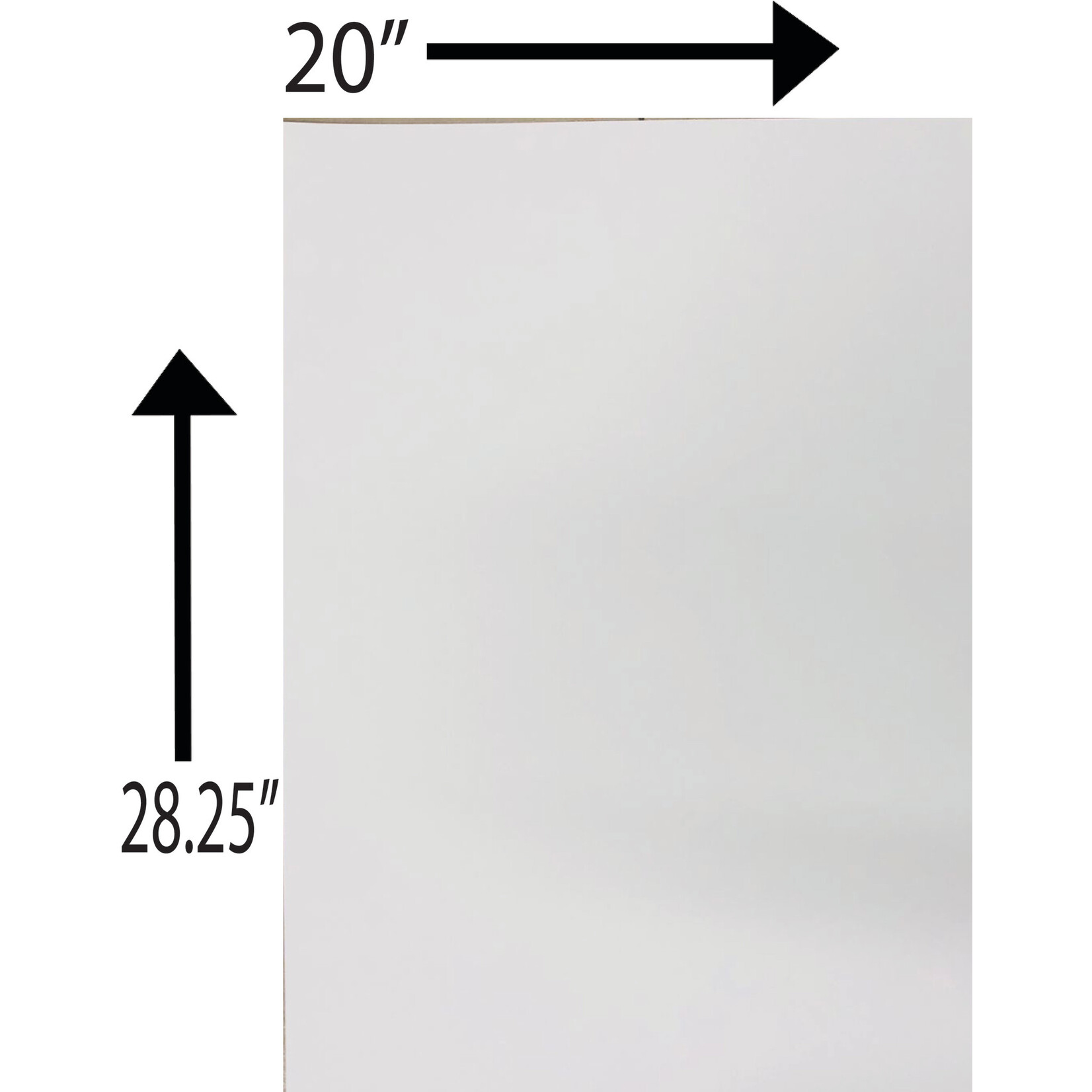 Stag blank 8Ply 20 x 28.25 Inches White