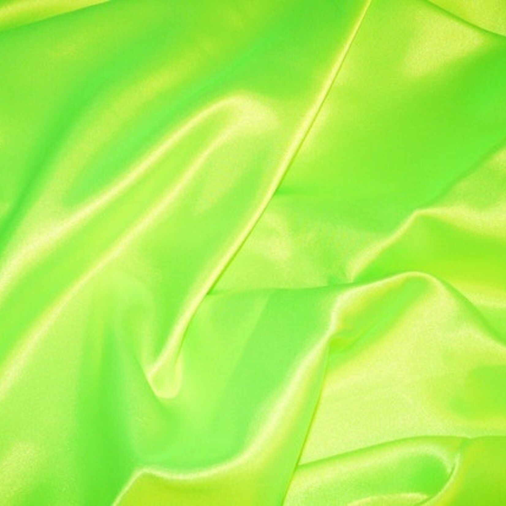 Satin Polyester 58 - 60 Inches  Neon Green