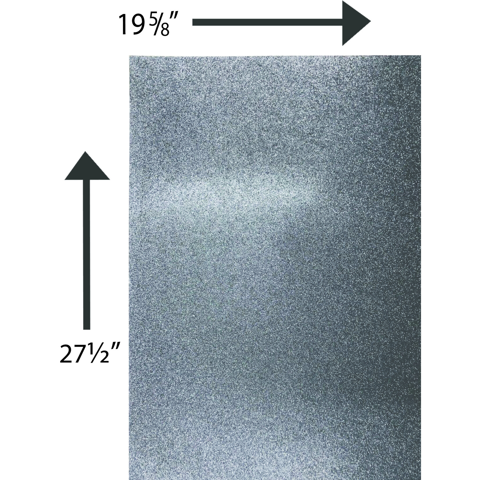 Glitter Card Stock 360 GSM 19 5/8 x 27 1/2 Inches Black