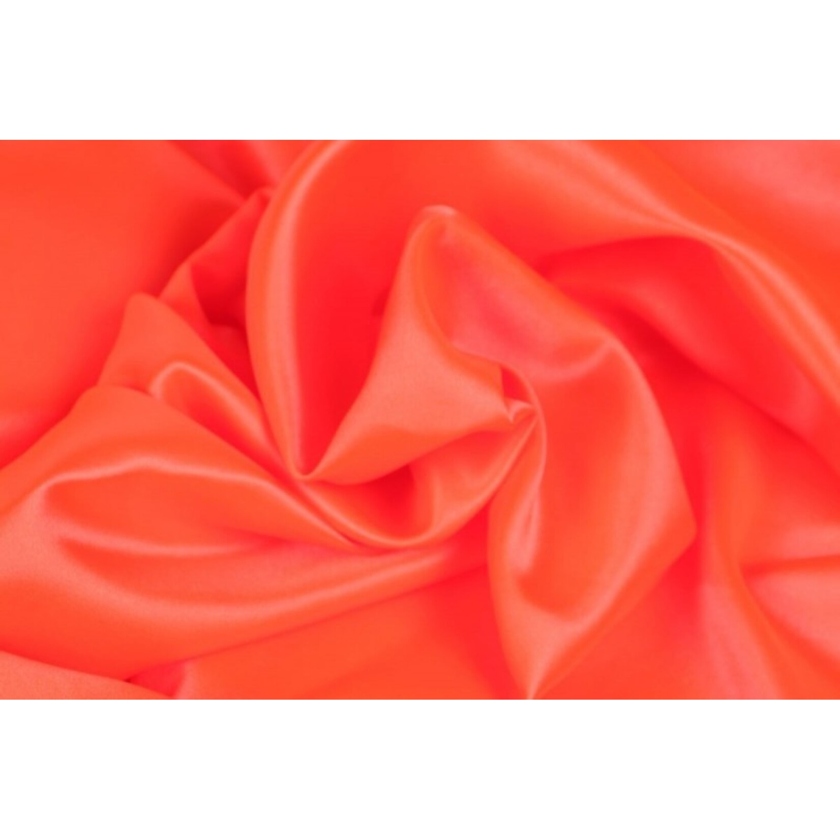 Satin Polyester 58 - 60 Inches  Fluorescent Orange